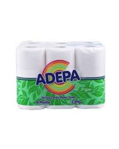 Adepa Multipurpose Towel 2ply 6Rolls