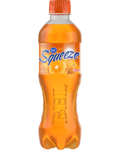 BEL-Squeeze Orange Plastic PET 350ml Bottle 16/Carton