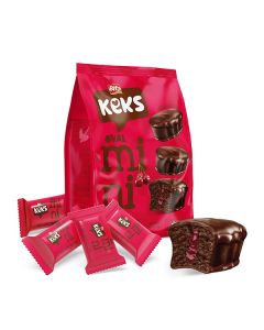 BIFA KEKS MINI OVAL CAKE WITH SOUR CHERRY SAUCE 180gx16x10/CTN