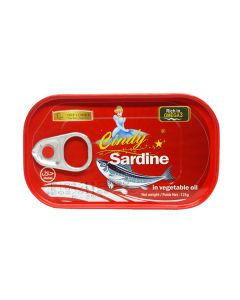 Cindy Sardine in Vegetable oil - 125g (50 Pack)