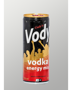 Cody’s Vody Vodka Energy Mix -250ml*24