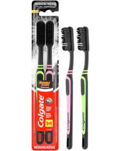 Colgate Toothbrush Double Action Charcoal Value Pack