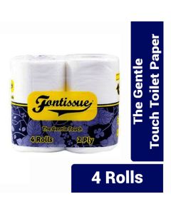 Fontissue The Gentle Touch Toilet Tissue - 4 Rolls x10