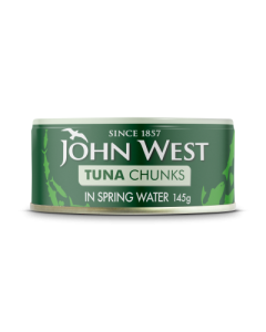 John West Tuna Chunks in Spring Water 145g x12