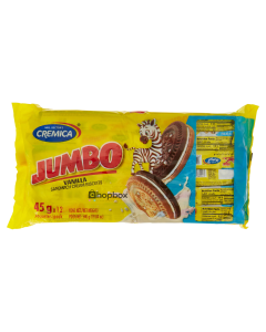Cremica Jumbo Vanilla Cream Biscuits 45g (12pcsx10)