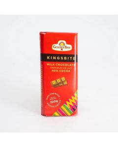 Kingsbite Milk Chocolate Bar-100g (10x10 packs)
