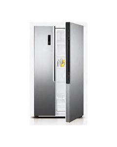 NASCO 348LTR SIDE BY SIDE REFRIGERATOR METALIC SILVER NASF2-66.1FF