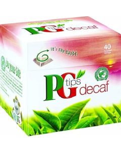 PG Tips Tea - Decaf (Pack of 35 Pyramid Tea Bags) 101g x6