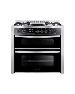 NASCO 5 BURNER GAS COOKER WITH OVEN & GRILL PRM6090SS-1GC-511-IDSP