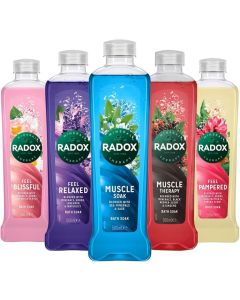 Radox Mineral Therapy Bath Soak 500ml Muscle Soak/Sleep/Pampered/Detoxed/Relaxed/Muscle Therapy x6