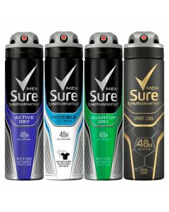 Sure Deodorant Spray Men - 250mlx6