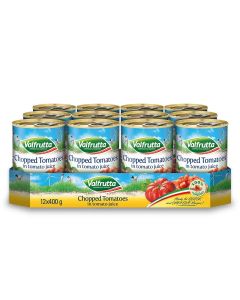 Valfrutta Chopped Tomatoes, 12 x 400g