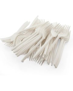 BLOWPACK White Fork (Pack of 100pcs)